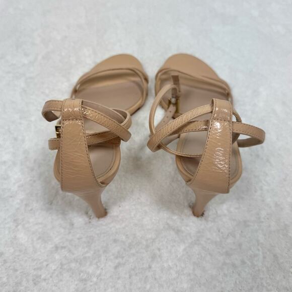 Stuart Weitzman Lexi Patent Leather Blush Heel Sandal Size 6 - Picture 8 of 13